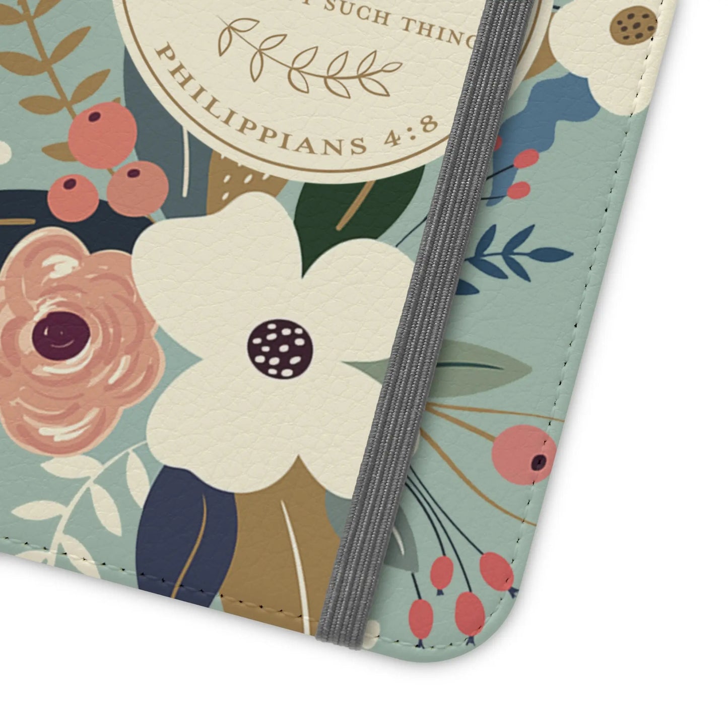 Whatever is Lovely Floral Flip Phone Case Printify