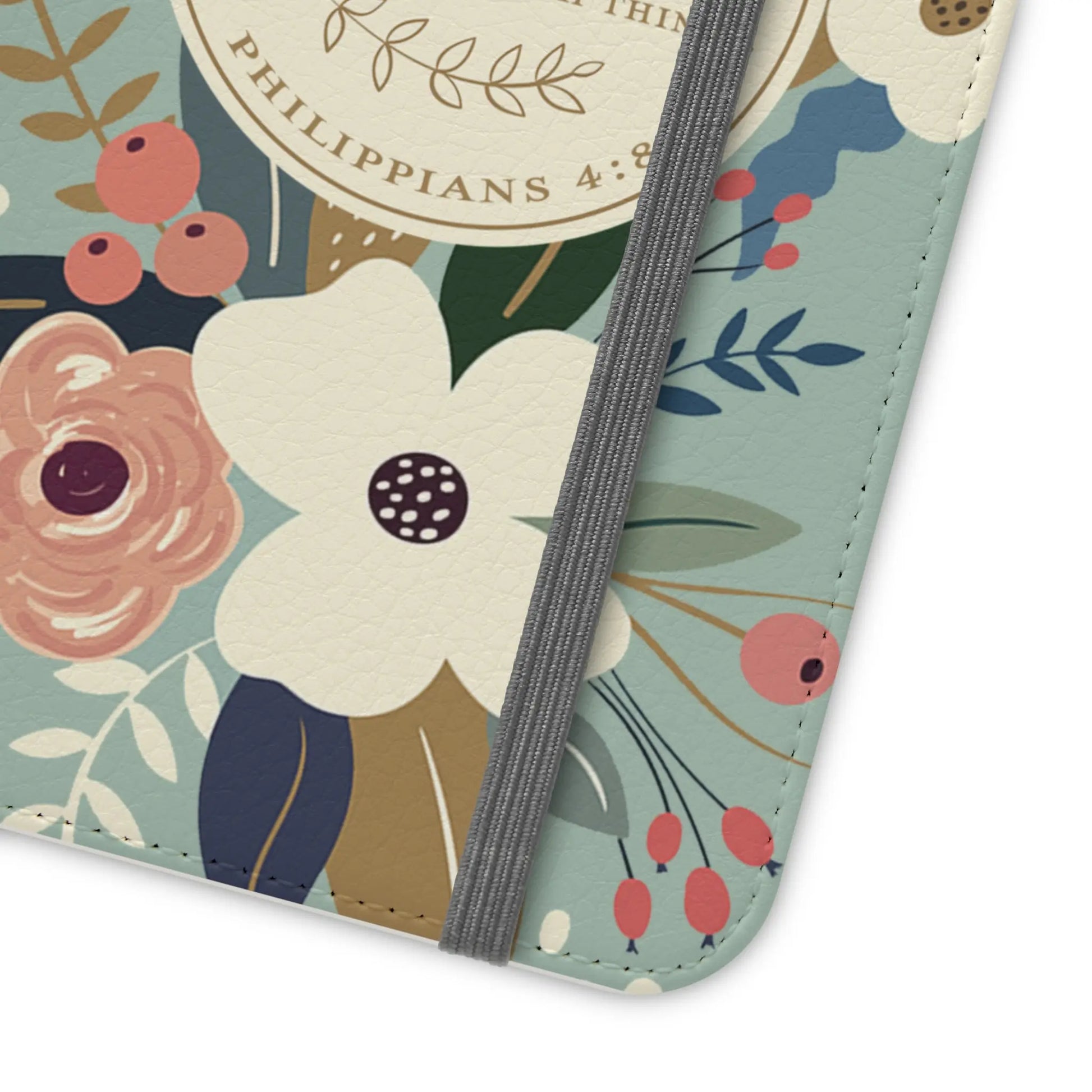 Whatever is Lovely Floral Flip Phone Case Printify