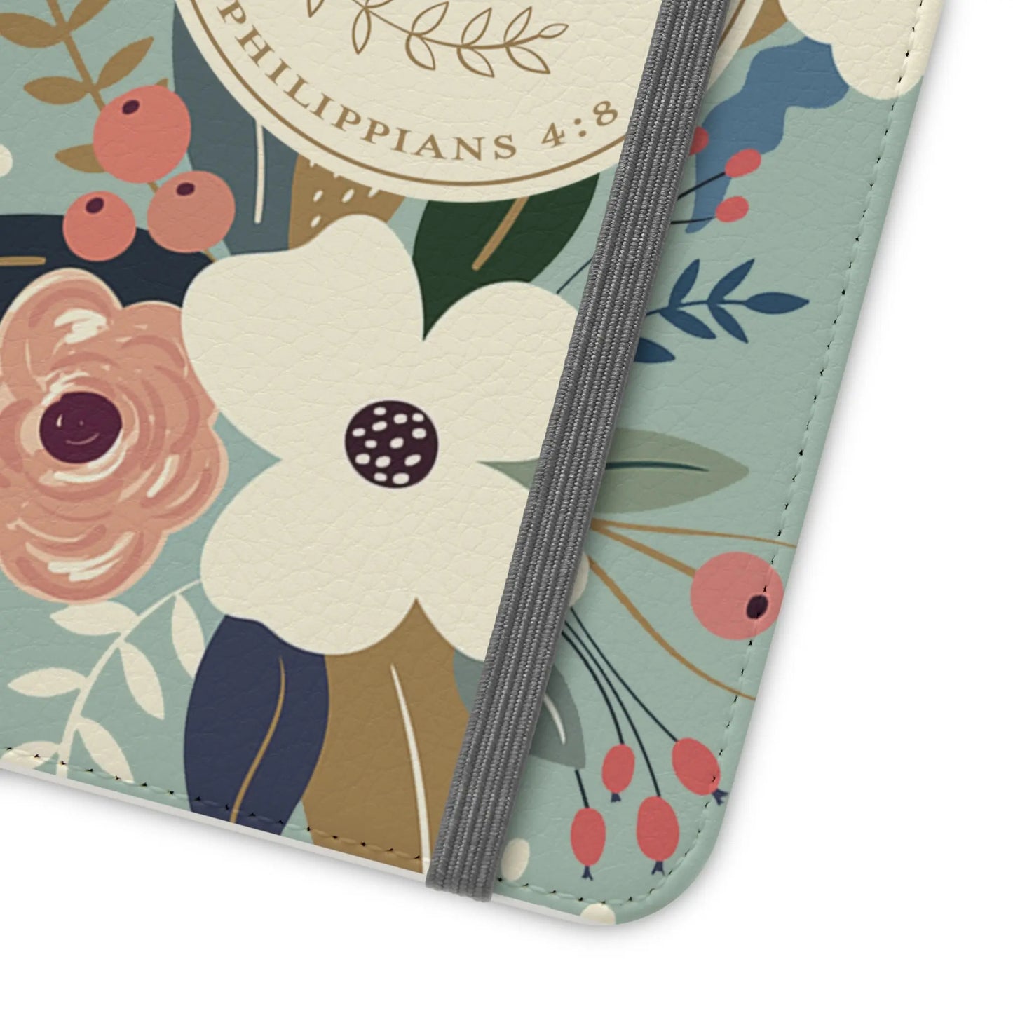 Whatever is Lovely Floral Flip Phone Case Printify