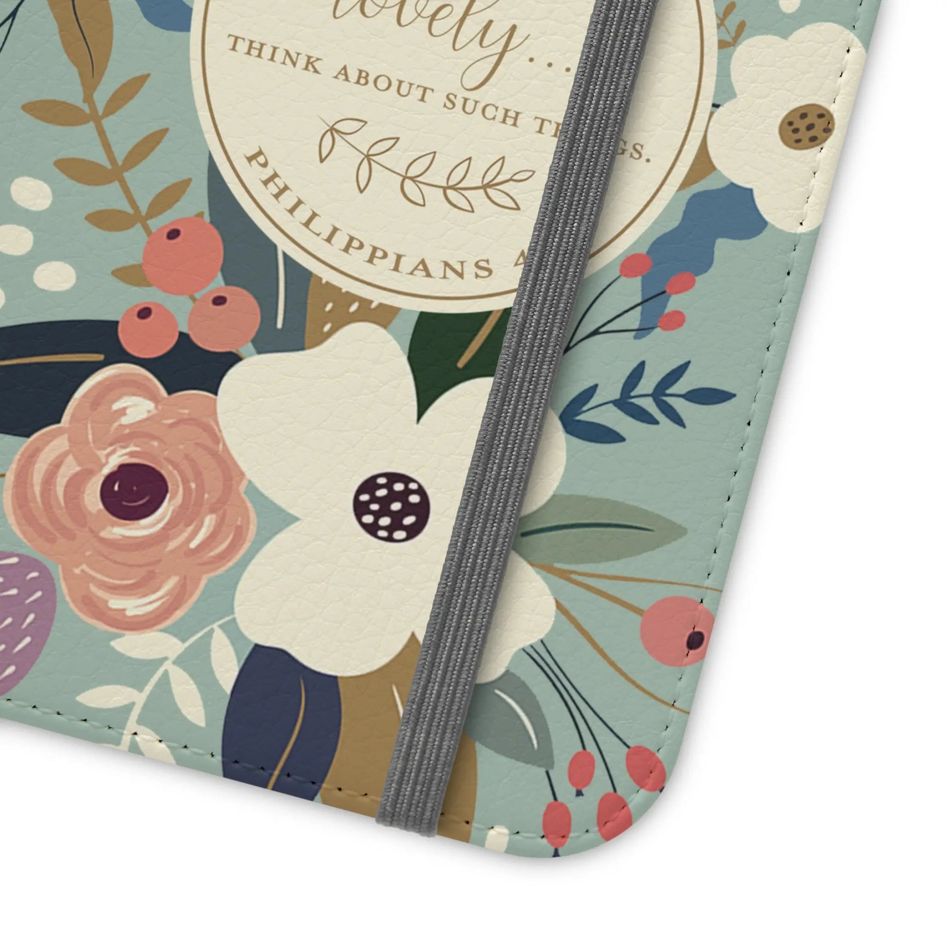 Whatever is Lovely Floral Flip Phone Case Printify
