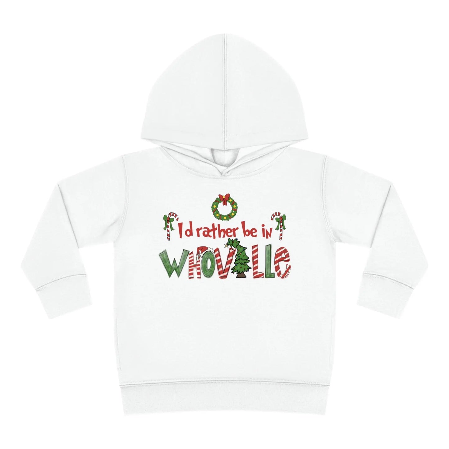 Whoville Toddler Pullover Fleece Hoodie Printify