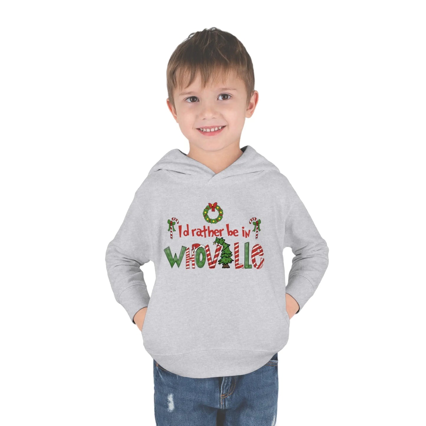 Whoville Toddler Pullover Fleece Hoodie Printify