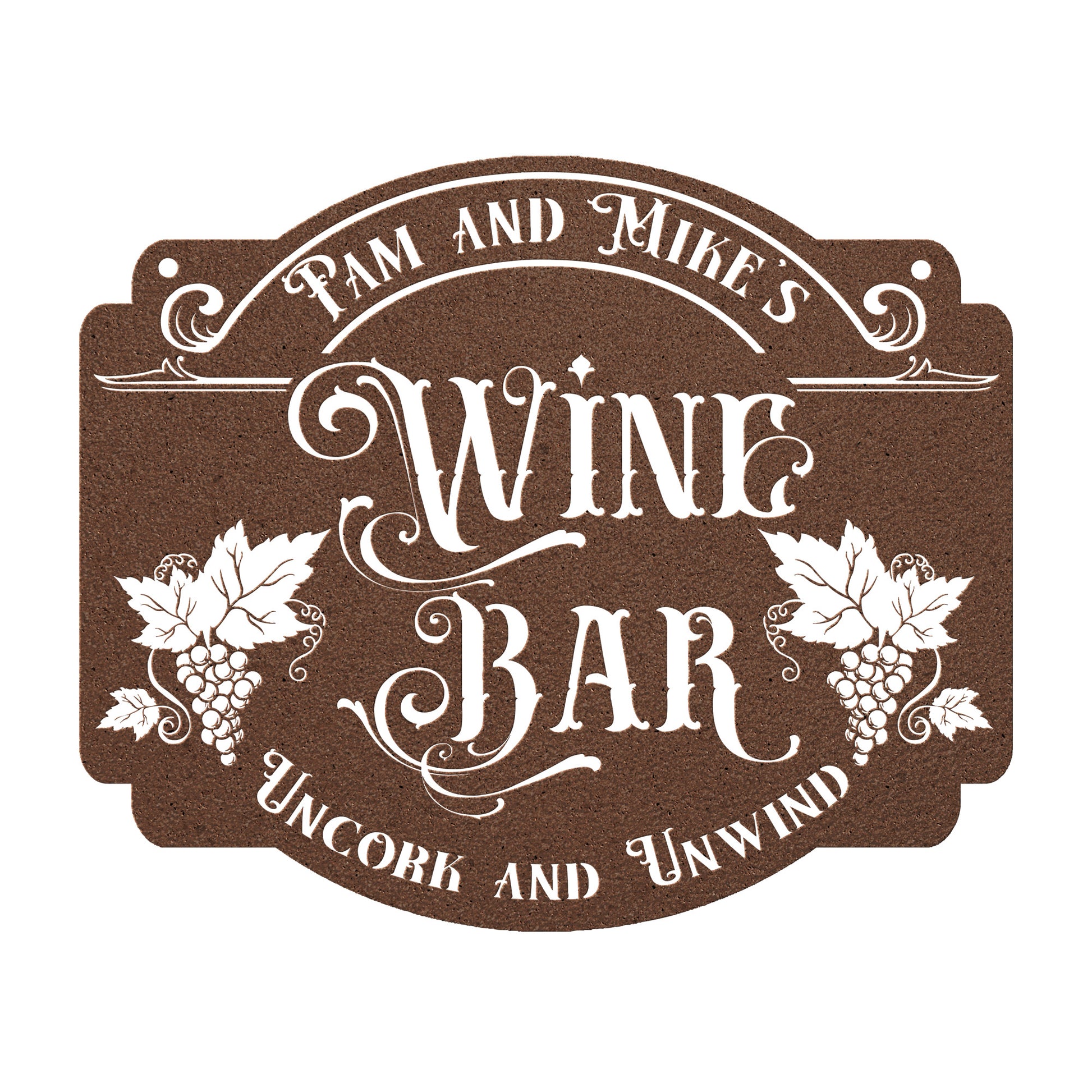 Wine Bar Personalized Metal Sign teelaunch