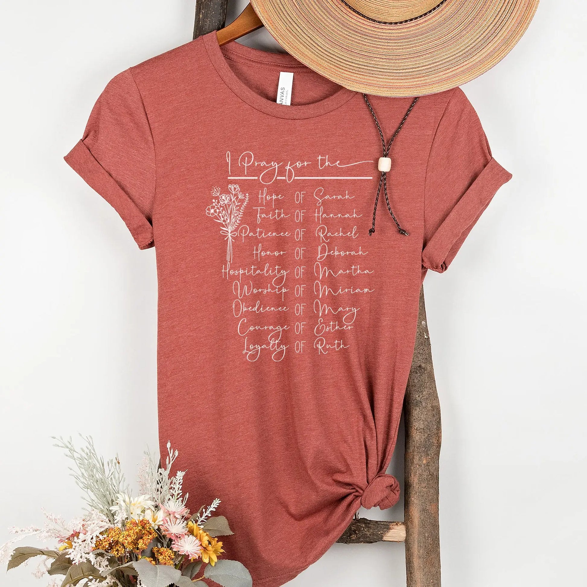 Women of the Bible Christian T-shirt | Mary, Sarah, Rebekah, Esther, Hannah Printify