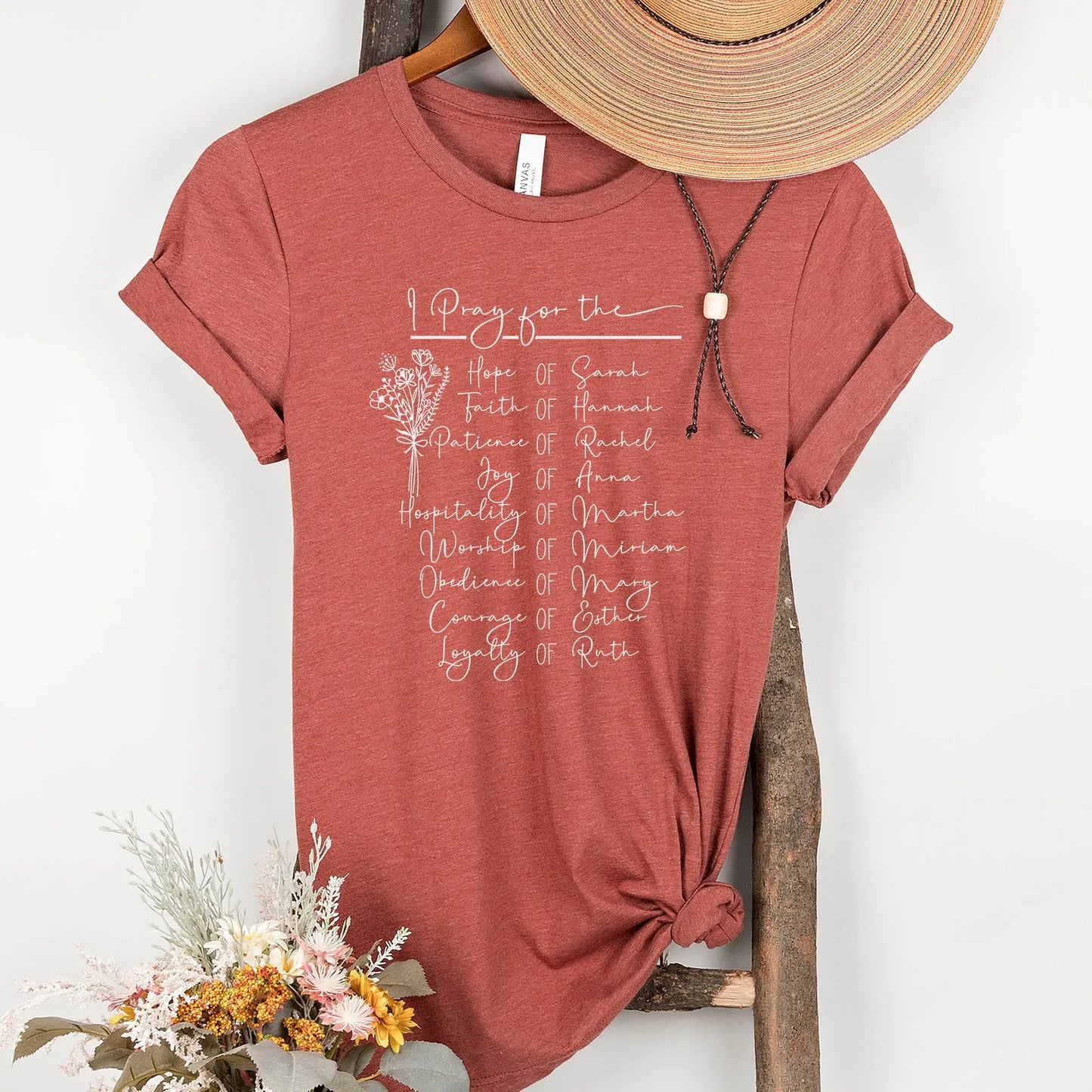 Women of the Bible Christian T-shirt | Sarah, Hannah, Rachel, Anna - Amazing Faith Designs