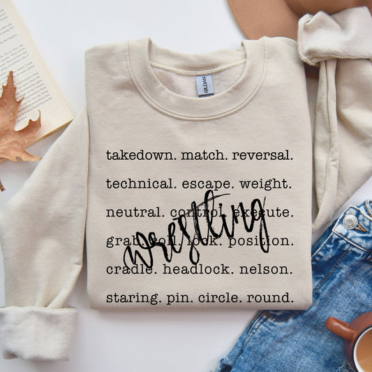 Wrestling Sports Sweatshirt - Amazing Faith Designs