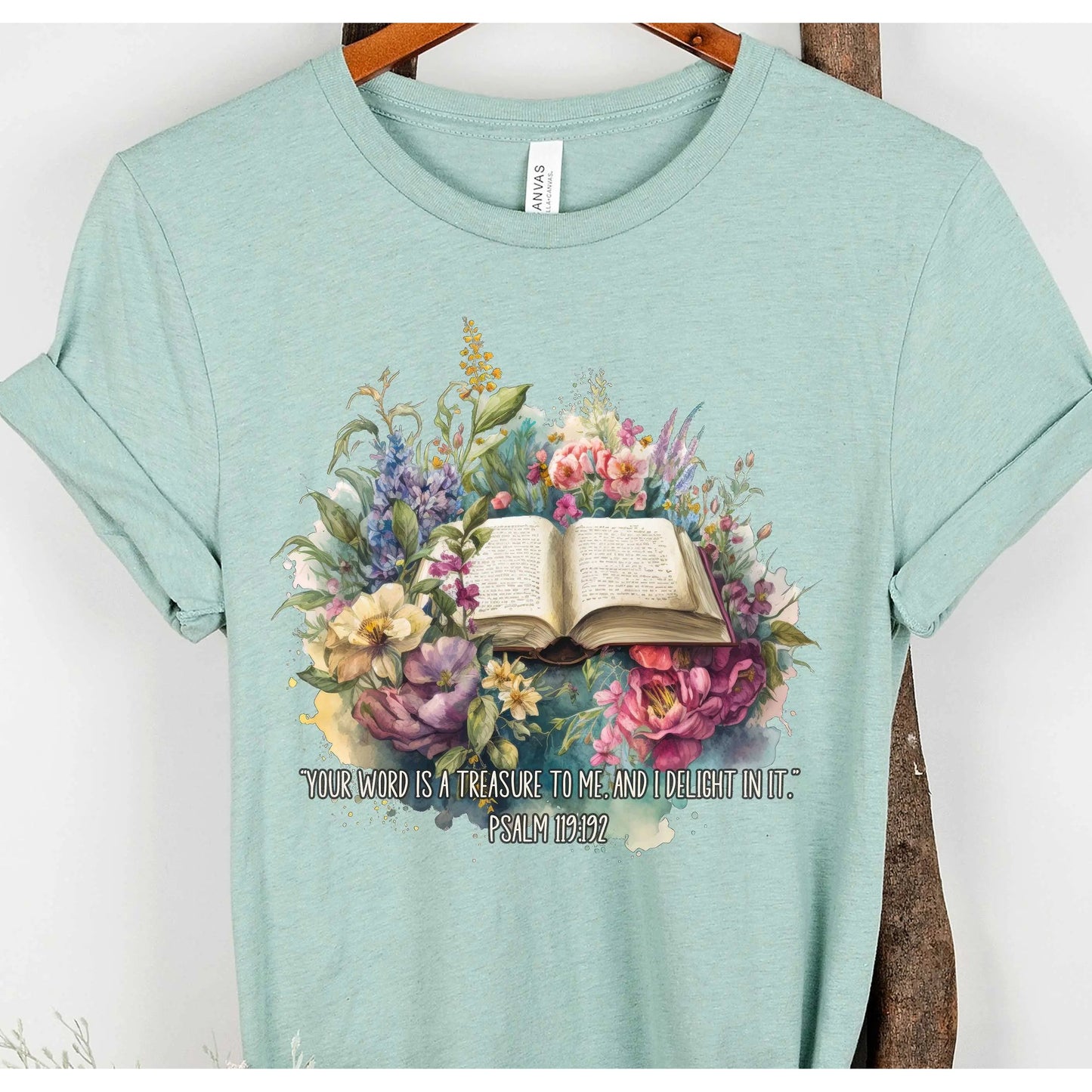 Your Word Floral Shirt Amazing Faith Designs