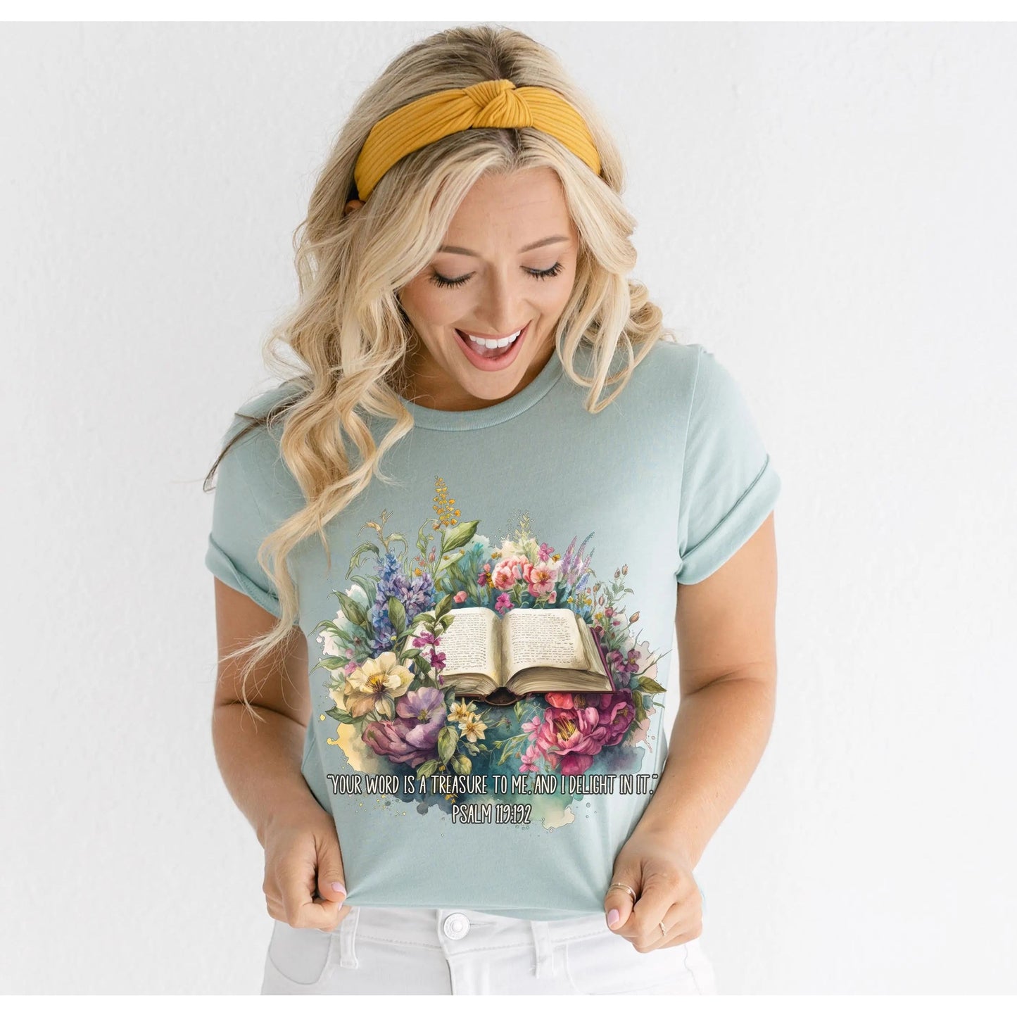 Your Word Floral Shirt Amazing Faith Designs