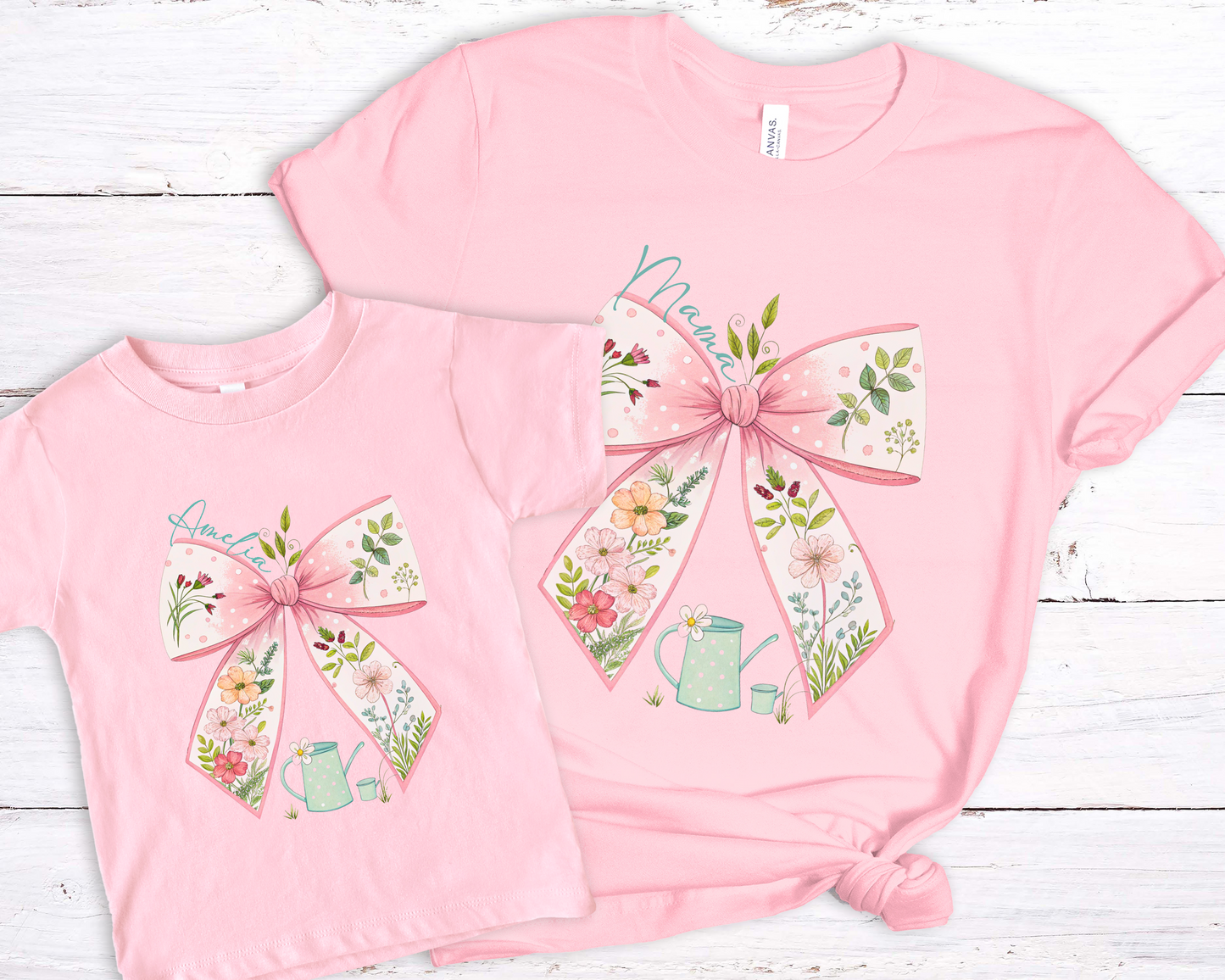 Mama and Me Bow Matching Shirt - Amazing Faith Designs