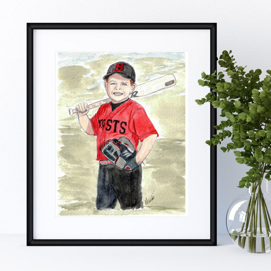 Custom Portrait Watercolor Painting from Photo - Amazing Faith Designs