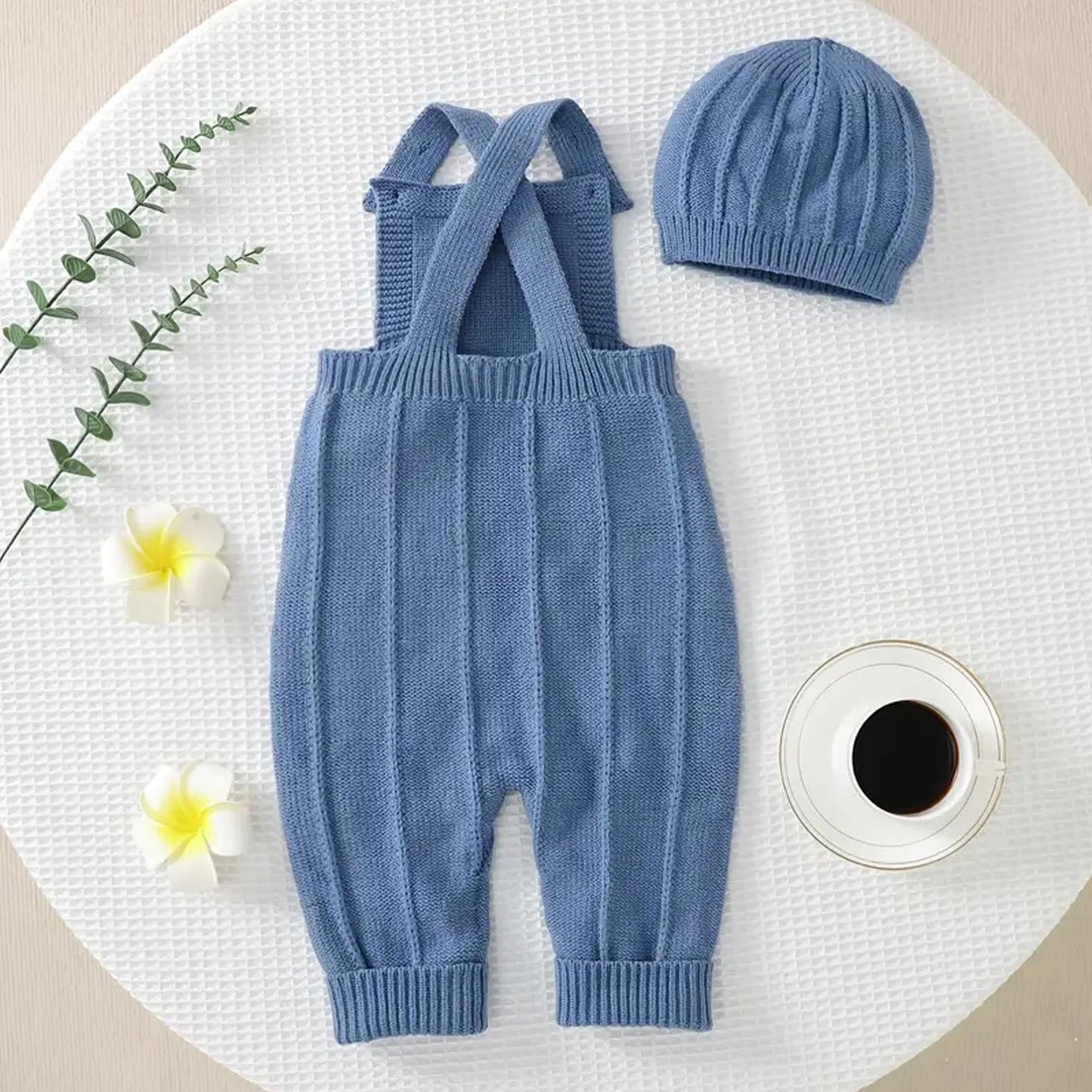 Hand Embroidered Initial Knit Romper - Amazing Faith Designs