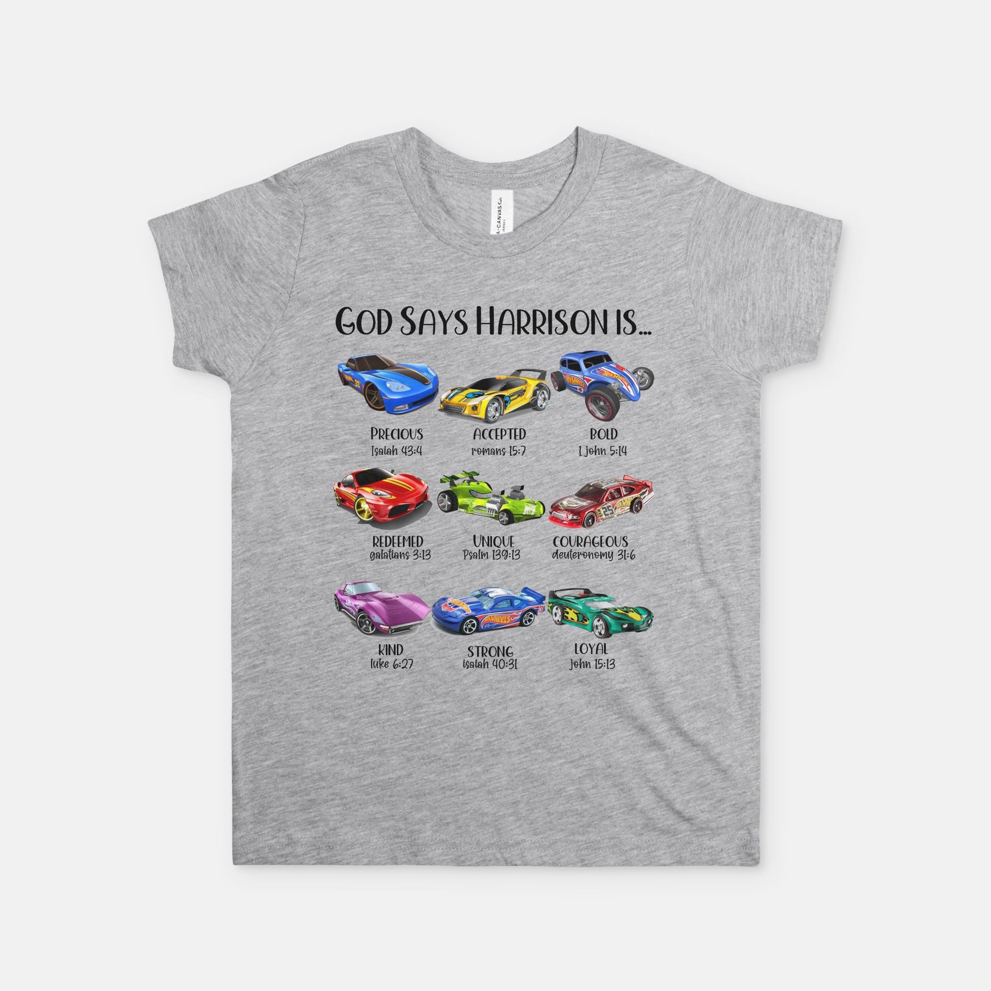 Cars Christian Youth Shirt - Amazing Faith Designs