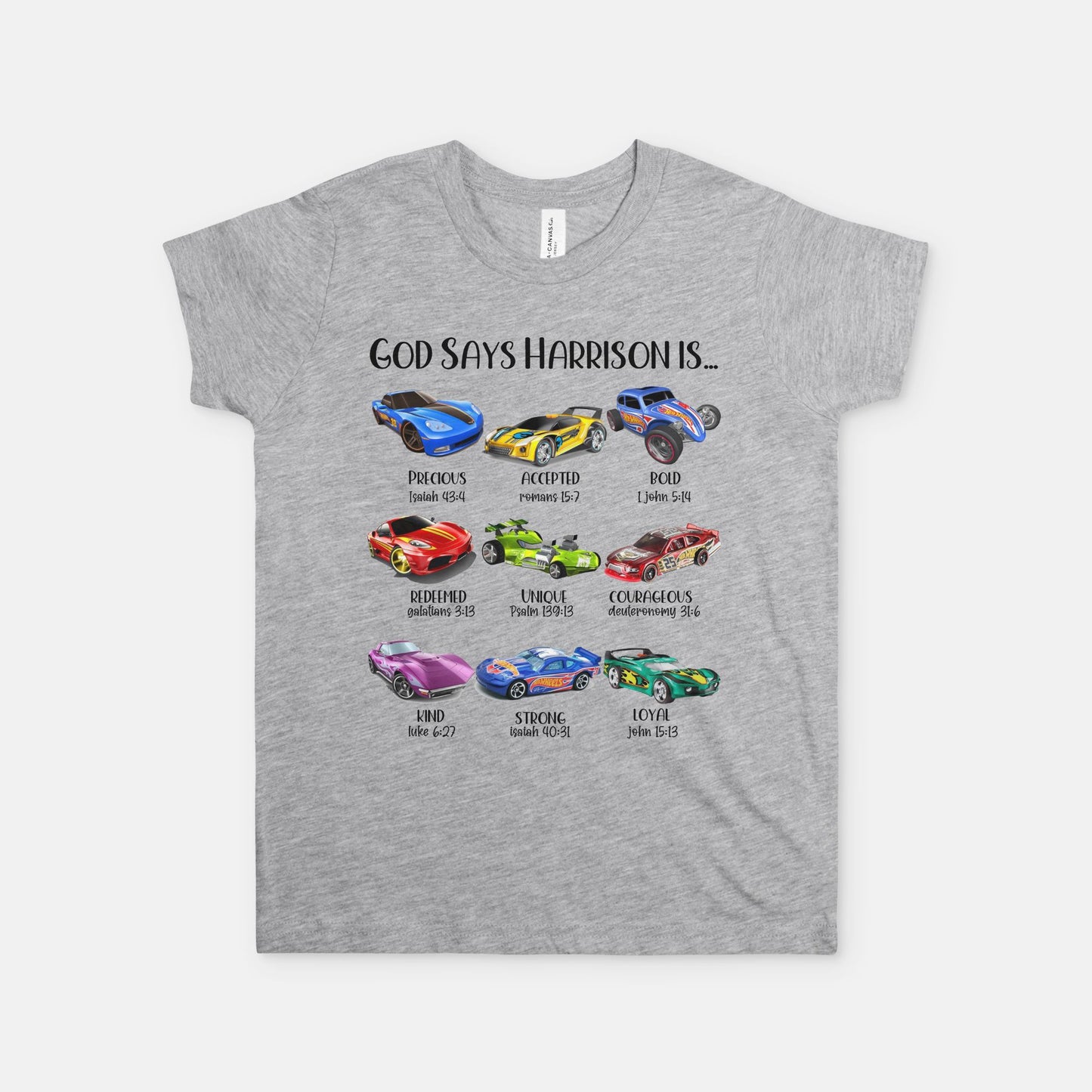 Cars Christian Youth Shirt - Amazing Faith Designs