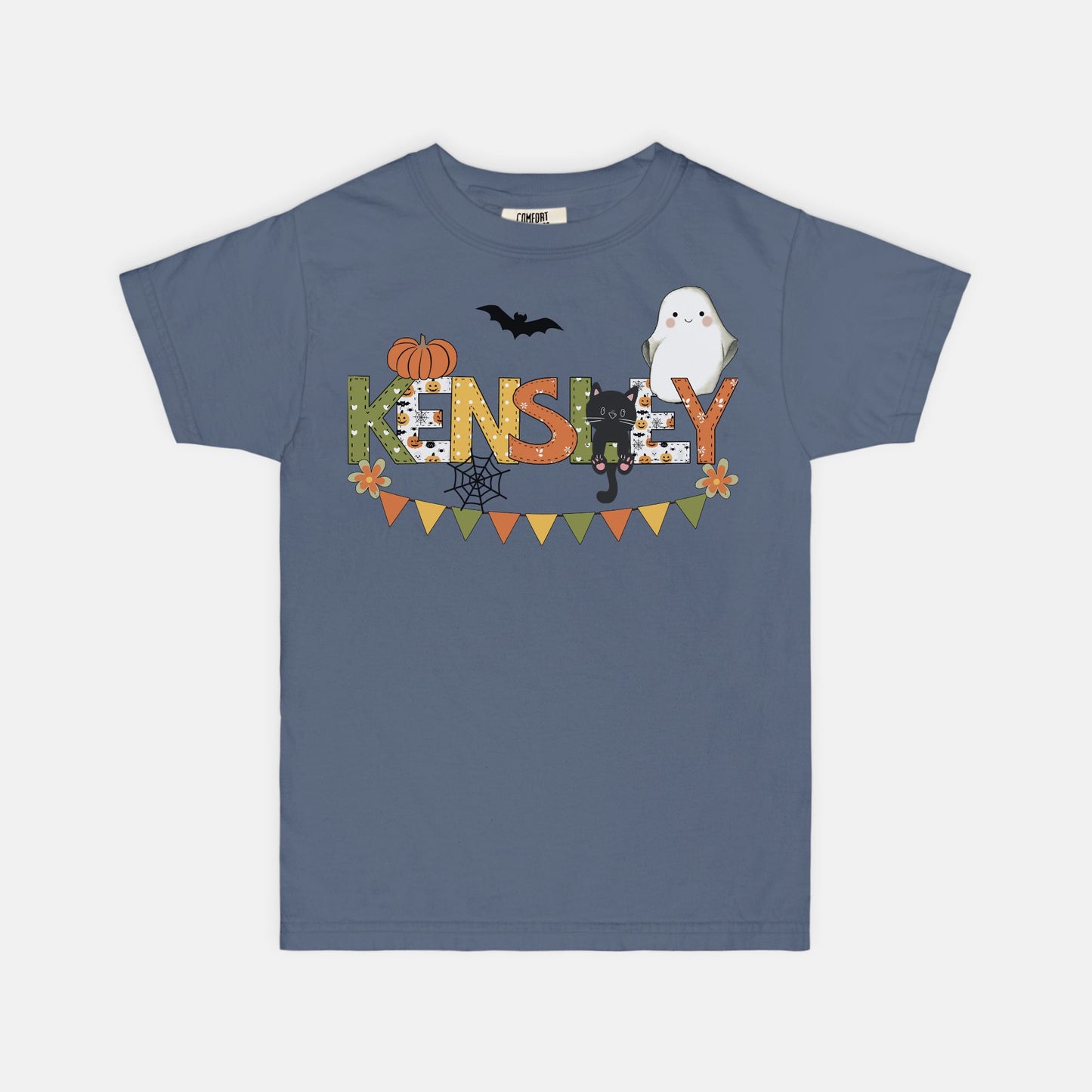 Halloween Personalized Comfort Color Youth Tee