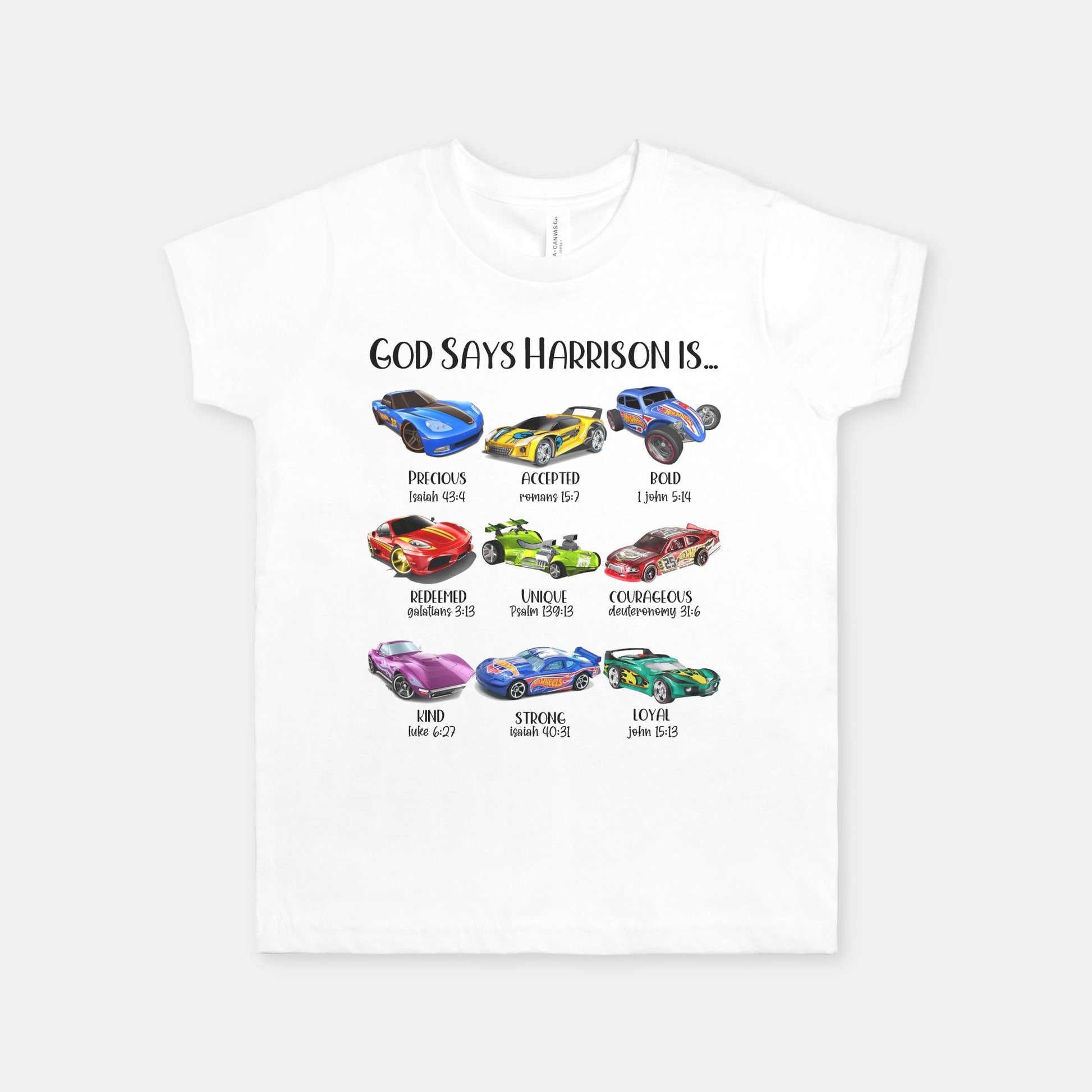 Cars Christian Youth Shirt - Amazing Faith Designs