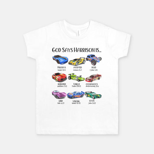 Cars Christian Youth Shirt - Amazing Faith Designs