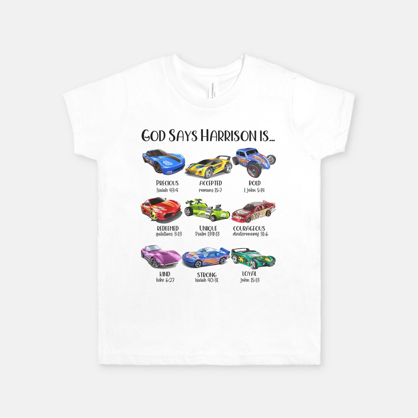 Cars Christian Youth Shirt - Amazing Faith Designs