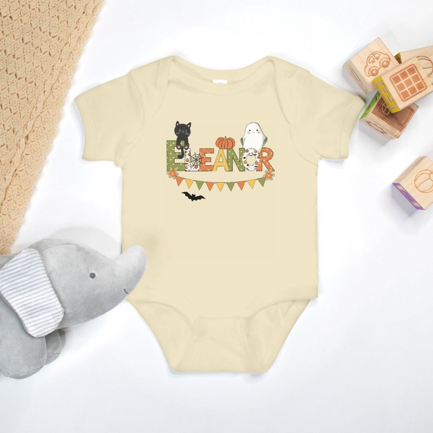 Halloween Cat Infant Onesie - Amazing Faith Designs