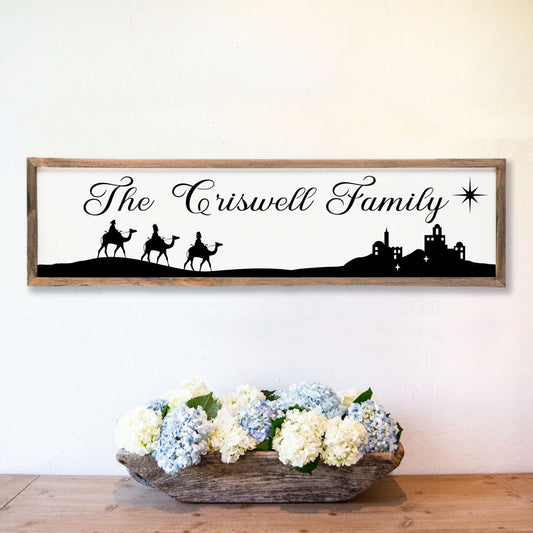 Custom Family Christmas Sign - Amazing Faith Designs