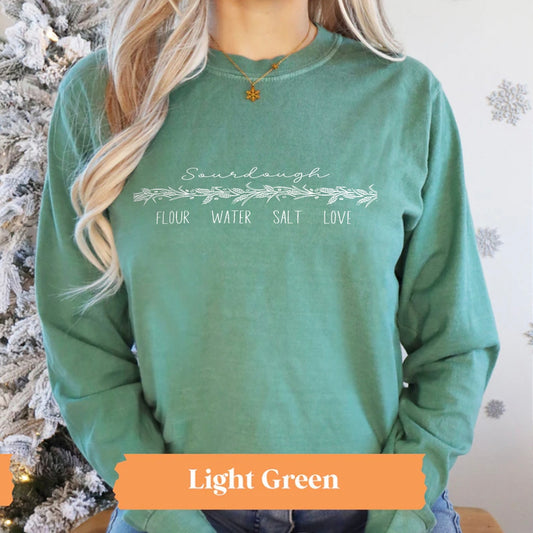 Flour Water Salt Love Sourdough Long Sleeve T-Shirt