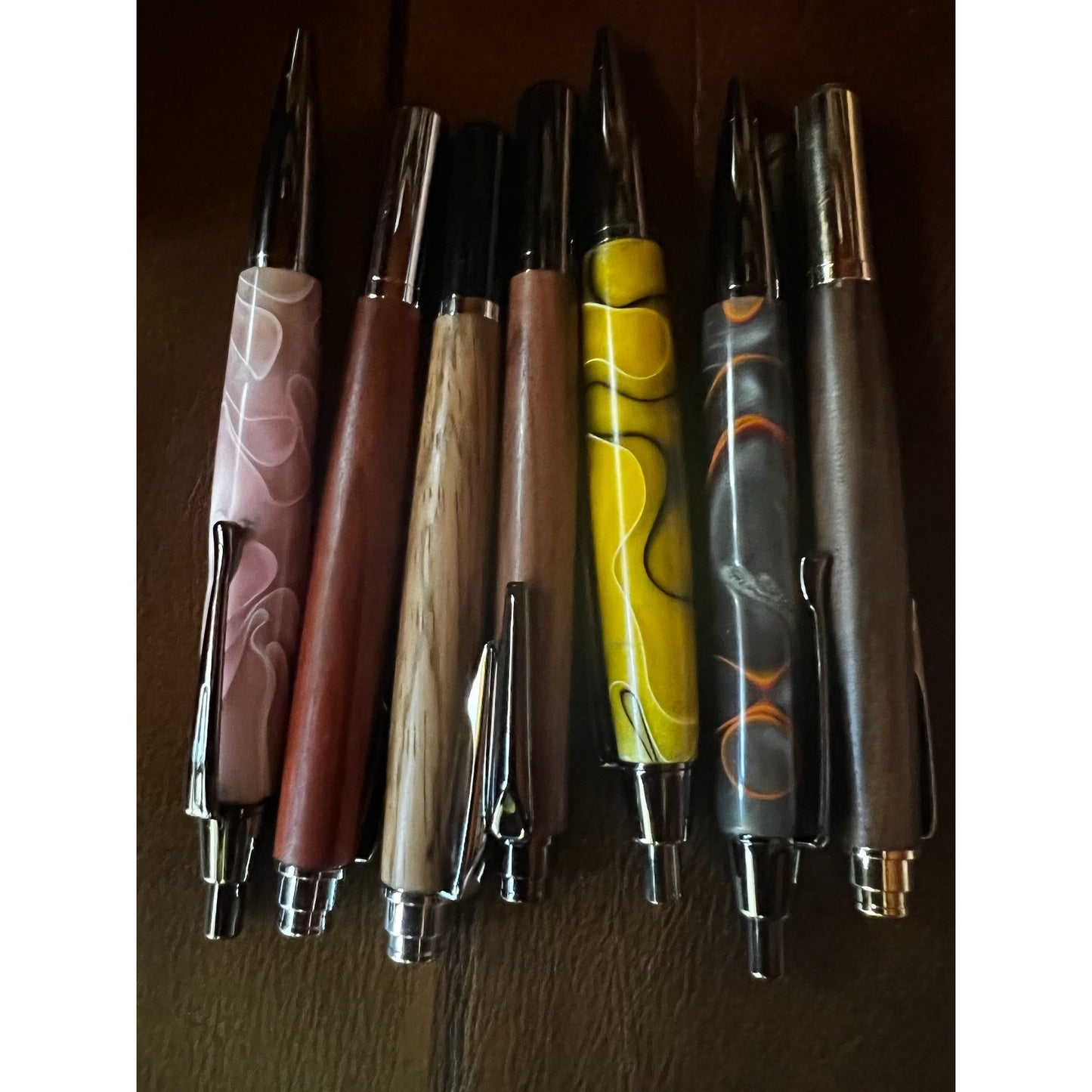 Handmade Olive Wood and Ceramic Pens - Amazing Faith Designs