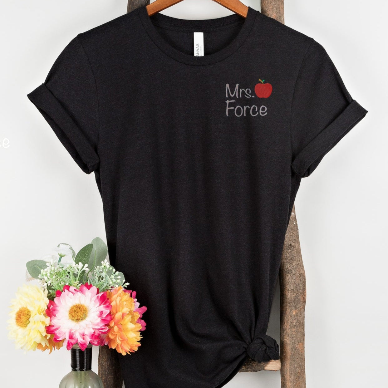 Teacher Personalized Embroidered T-shirt - Amazing Faith Designs