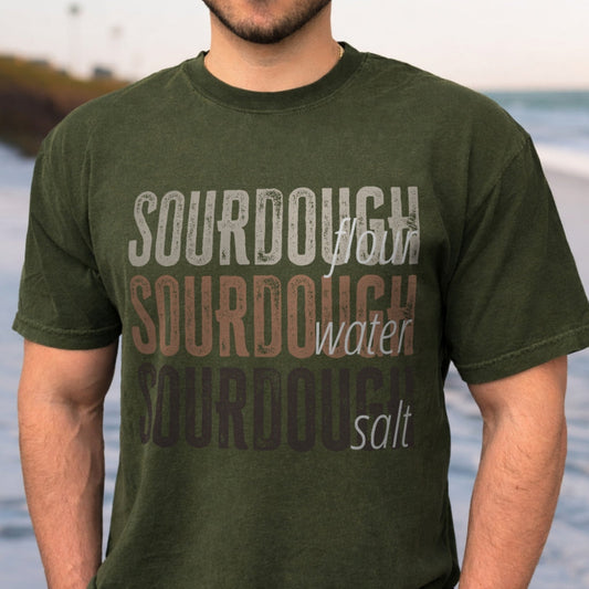 Men's Sourdough Flour Water Salt Shirt - Amazing Faith Designs