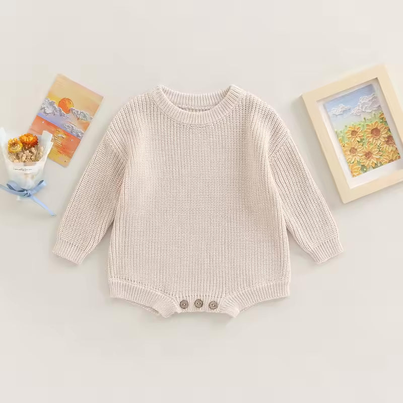 Hand Embroidered Birthday Sweater Romper - Amazing Faith Designs
