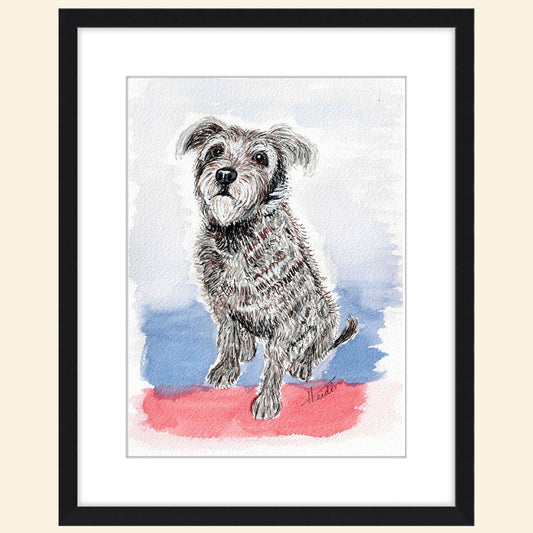 Custom Pet Portrait - Watercolor Painting - Amazing Faith Designs