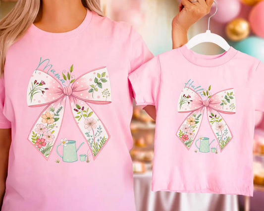 Mommy and Me Bow Toddler Tee - Amazing Faith Designs
