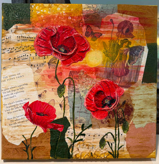 Floral Mixed Media Painting - You choose flowers - Amazing Faith Designs