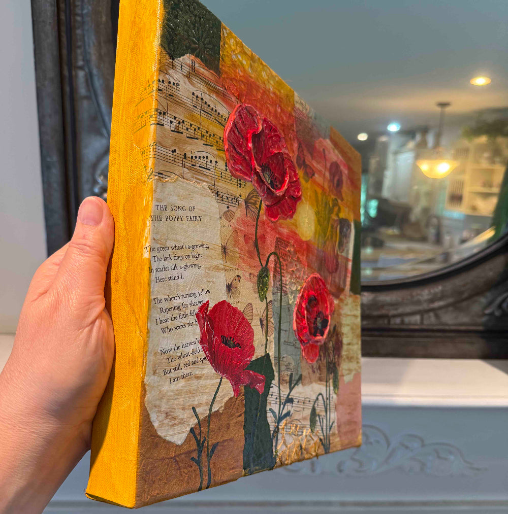 Floral Mixed Media Painting - You choose flowers - Amazing Faith Designs