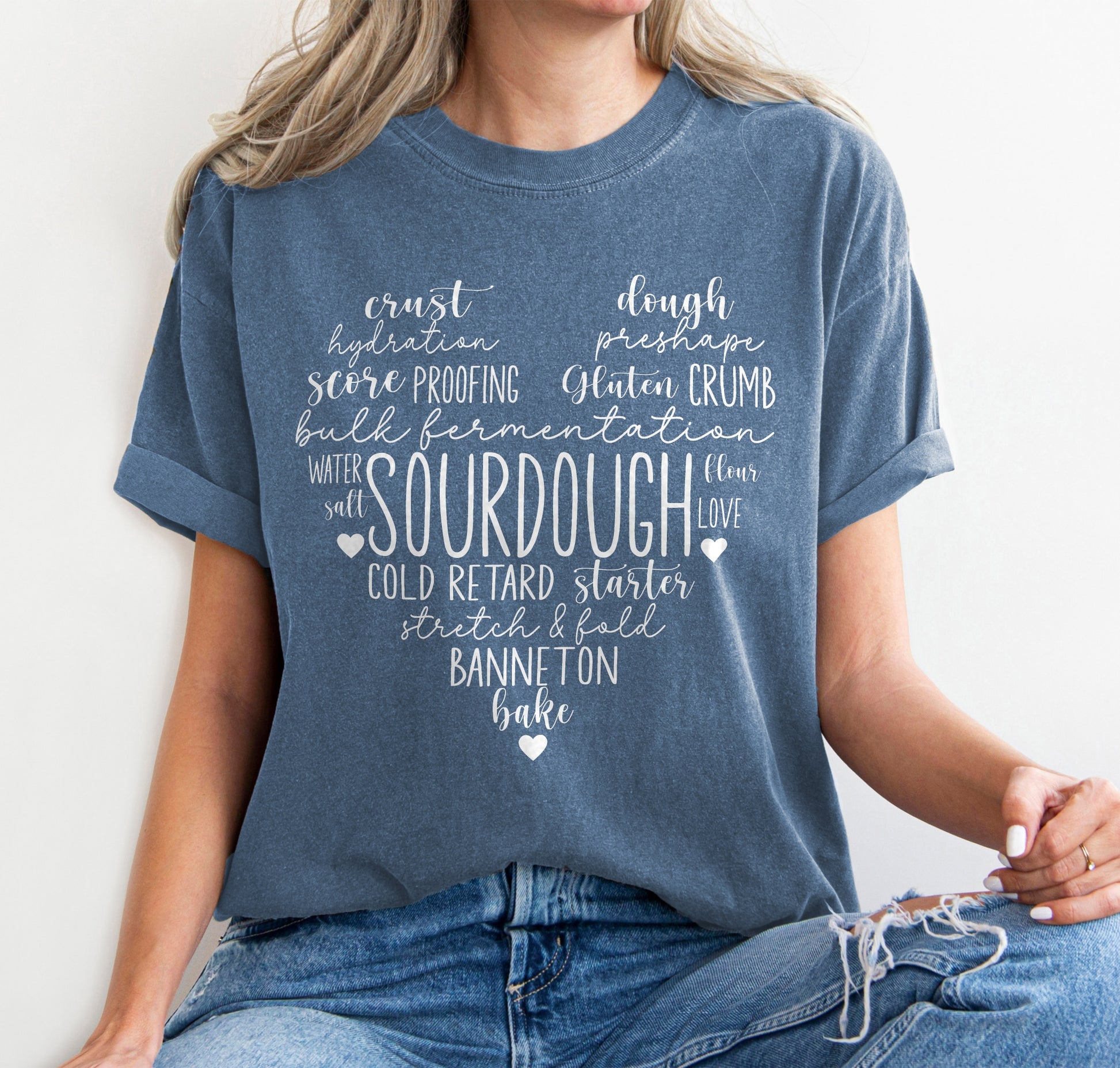 Sourdough Love Heart Shirt - Amazing Faith Designs
