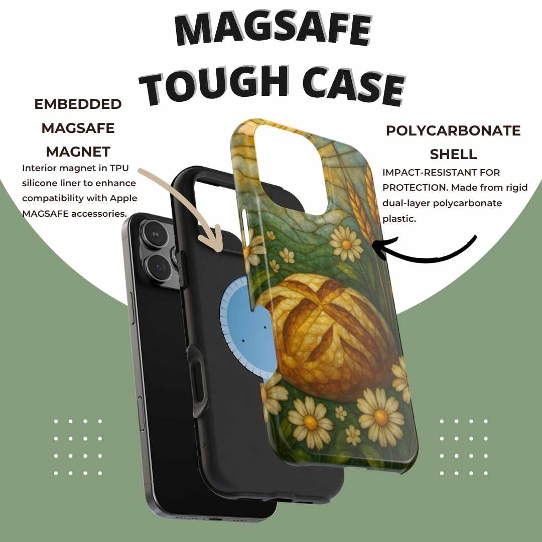 Sourdough Mosaic MagSafe Tough Phone Case - Amazing Faith Designs