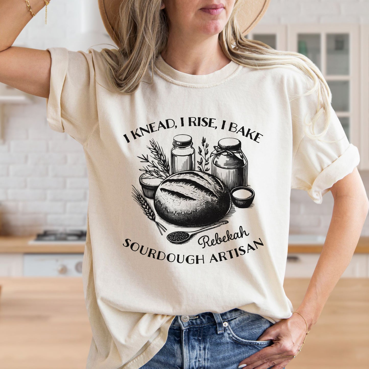 Sourdough Artisan Personalized Garment-Dyed T-shirt - Amazing Faith Designs
