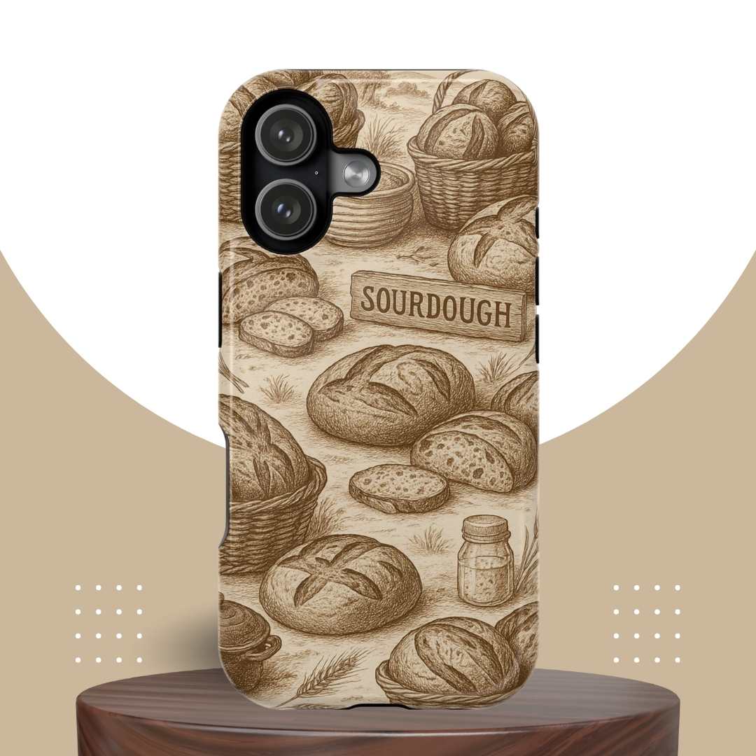 Sourdough Toile MagSafe Tough Phone Case - Amazing Faith Designs