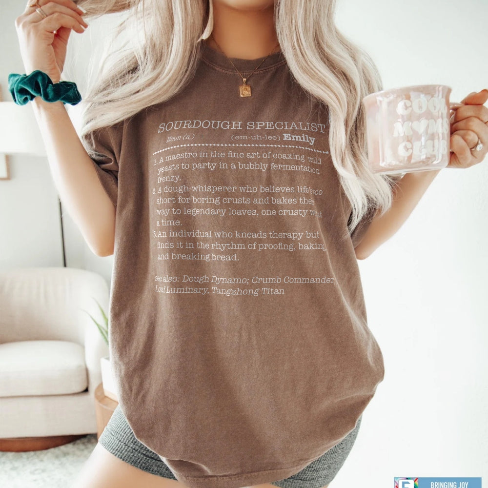 Sourdough Specialist T-Shirt for Baking Lovers, Unisex Garment-Dyed Tee - Amazing Faith Designs