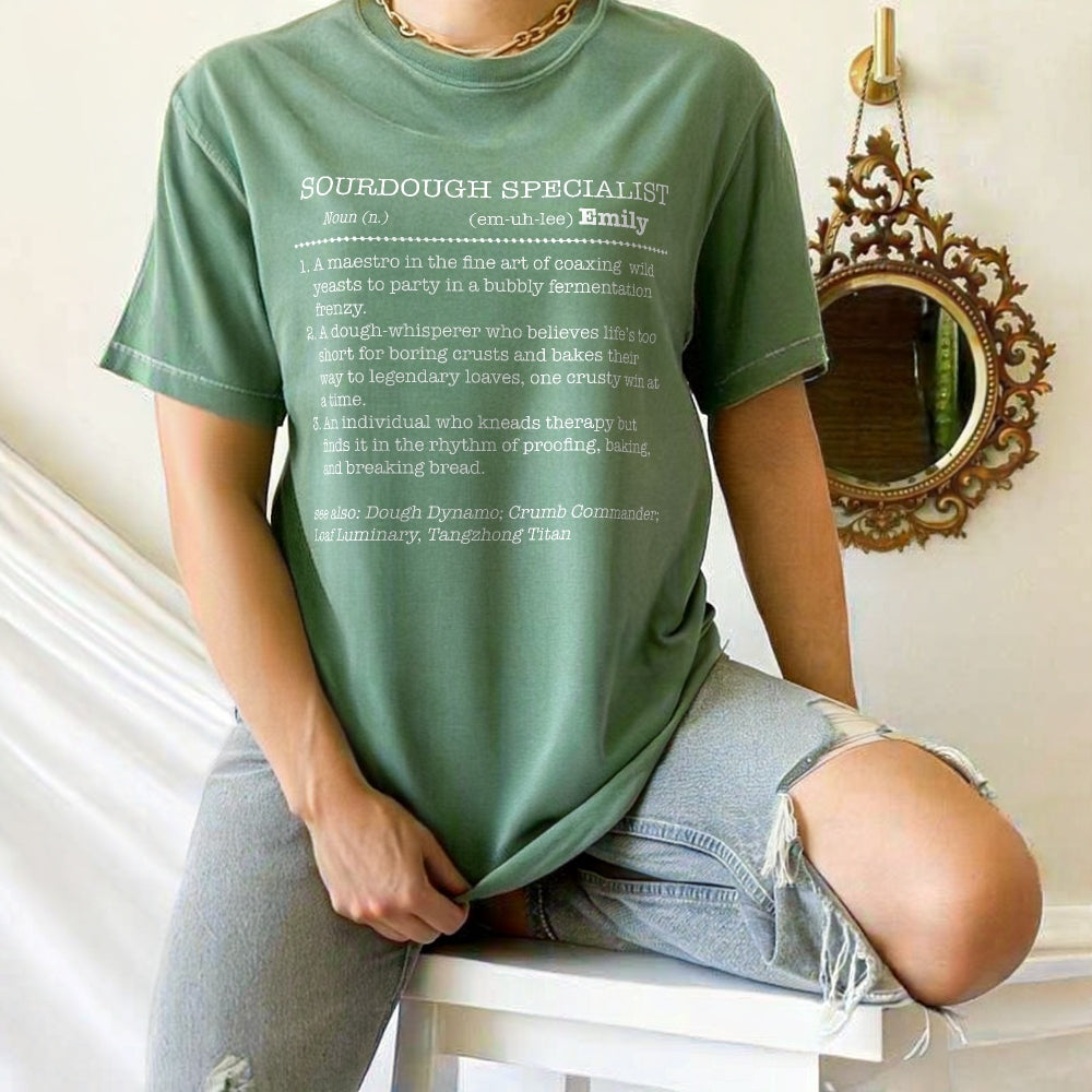 Sourdough Specialist T-Shirt for Baking Lovers, Unisex Garment-Dyed Tee - Amazing Faith Designs
