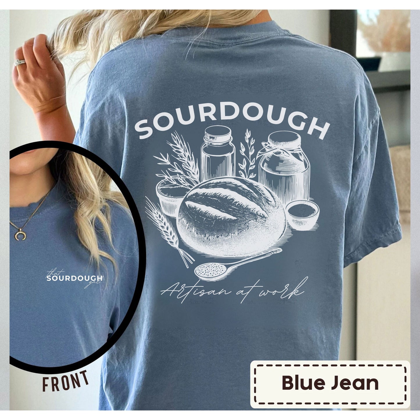 That Sourdough Gal Artisan Unisex Garment-Dyed T-shirt - Amazing Faith Designs