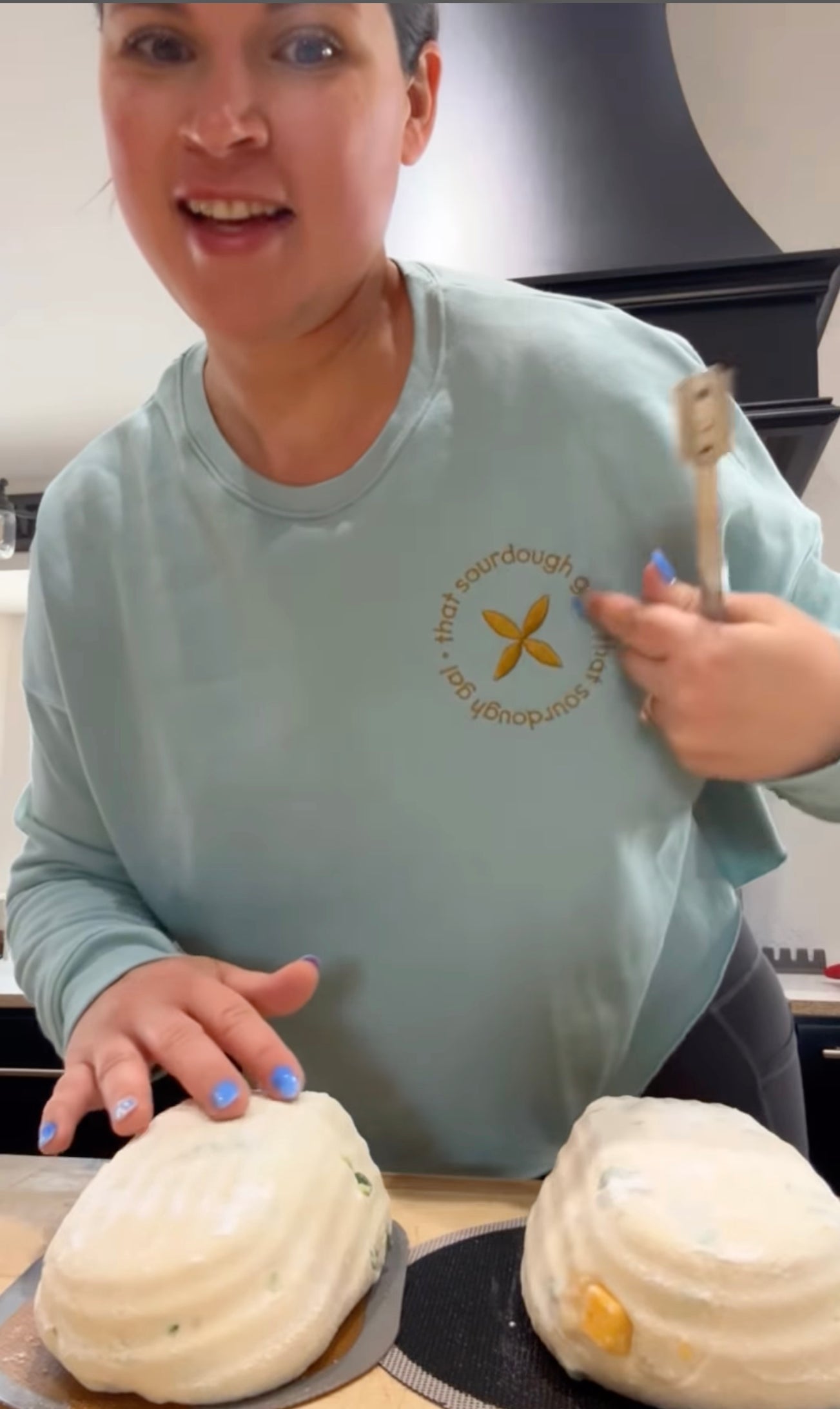 That Sourdough Gal Embroidered Crop Sweatshirt - Amazing Faith Designs