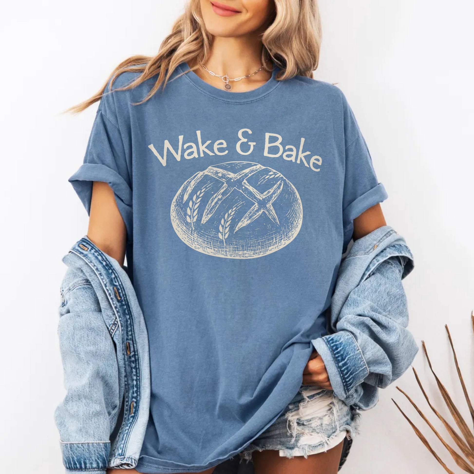 Wake and Bake Sourdough Garment-Dyed T-shirt - Amazing Faith Designs