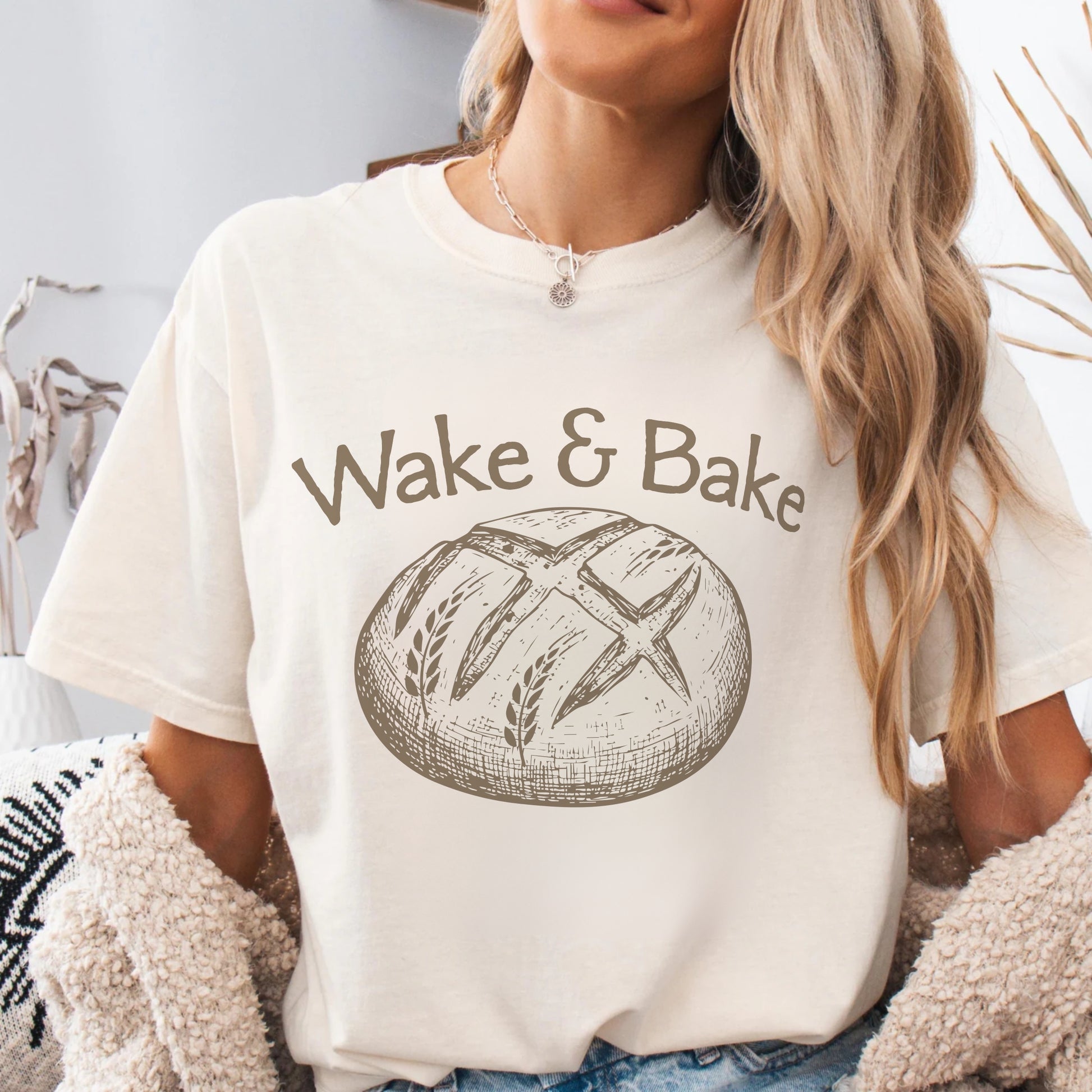 Wake and Bake Sourdough Garment-Dyed T-shirt - Amazing Faith Designs