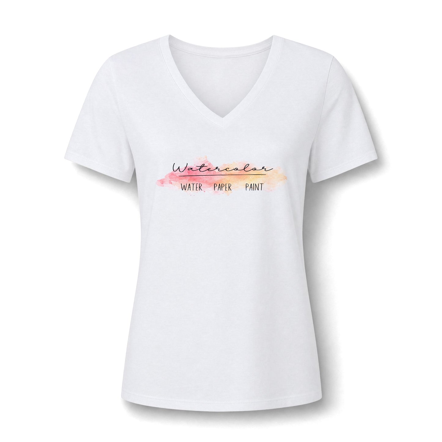 Watercolor Artist V-Neck T-Shirt