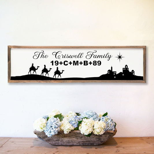Custom Family Christmas Sign - Amazing Faith Designs