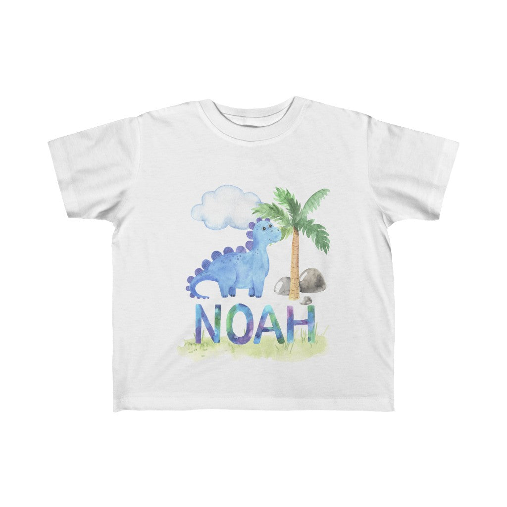Dinosaur Personalized Name Toddler T-shirt 2T 3T 4T 5T | 2nd 3rd 4th 5th Birthday - Amazing Faith Designs