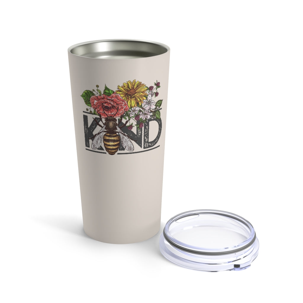 Bee Kind floral Tumbler 20oz, Be Nice Tumbler, Kindness Travel Mug, Be Kind Tumbler, Christian Gift Printify
