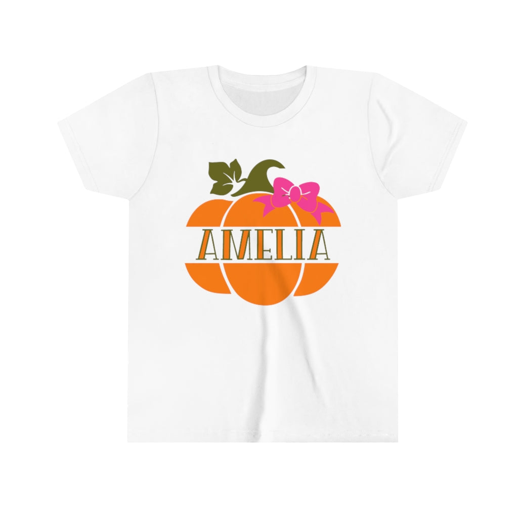 Pumpkin Name Youth Child's T-shirt S M L XL | October shirt, Custom Fall Shirt - Amazing Faith Designs