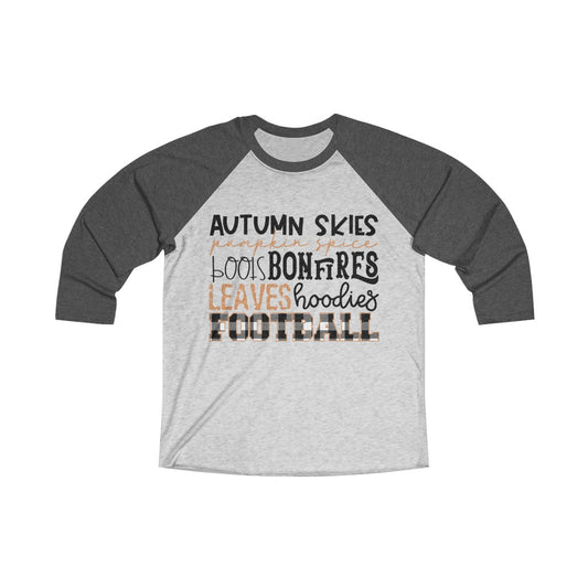 Pumpkins Falling Leaves Tri-blend Fall Shirt - Amazing Faith Designs