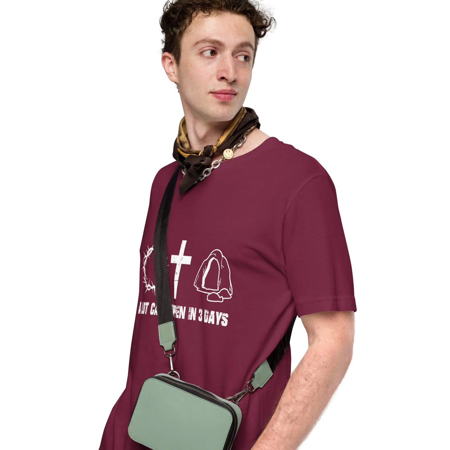 A Lot Can Happen in Three Days Unisex t-shirt, Easter Shirt, He is Risen, Christian Faith Tee Amazing Faith Designs