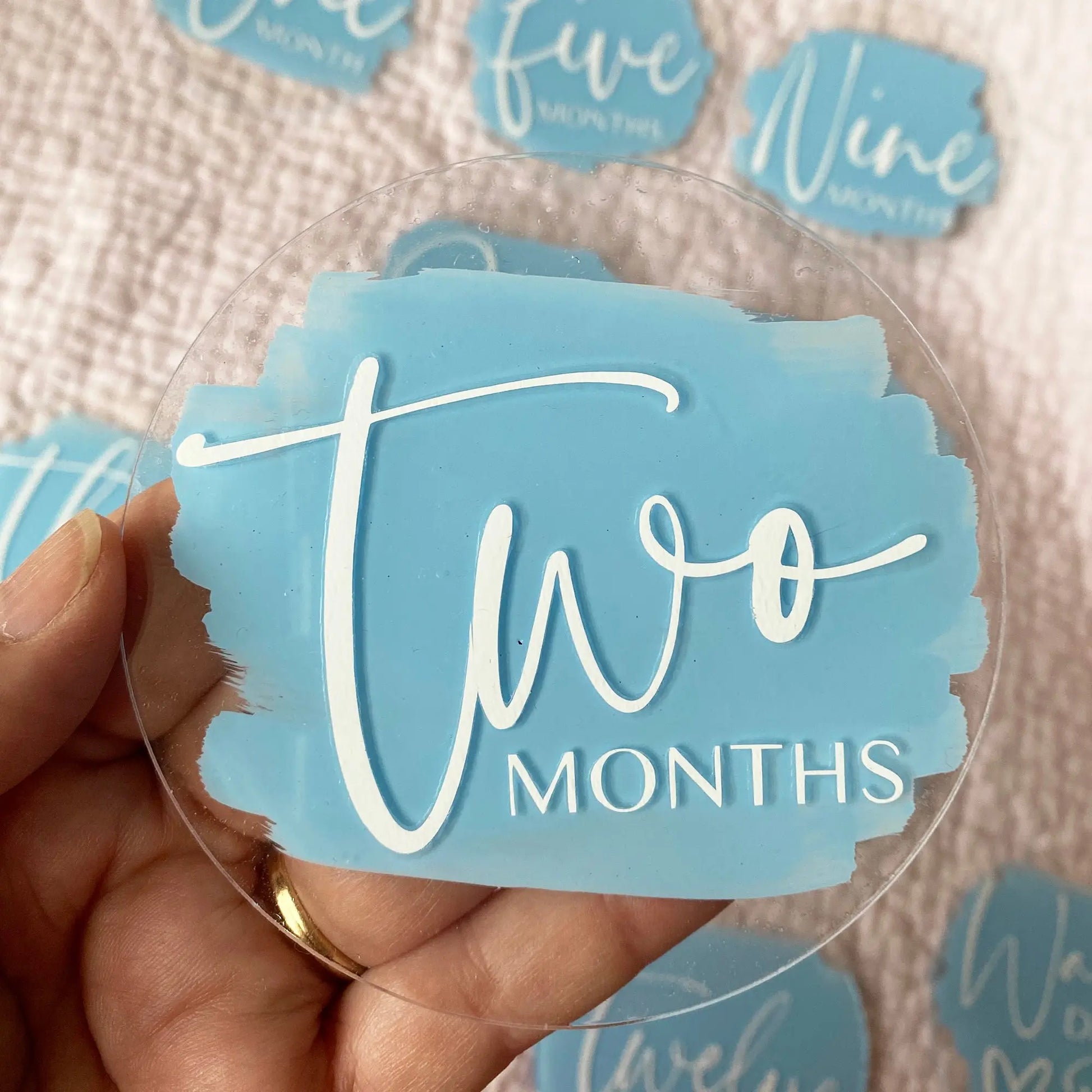 Acrylic Baby Milestone Discs, Baby Gift, Newborn Photo Prop, Acrylic Monthly Milestones, Baby Milestone Discs amazingfaithdesigns